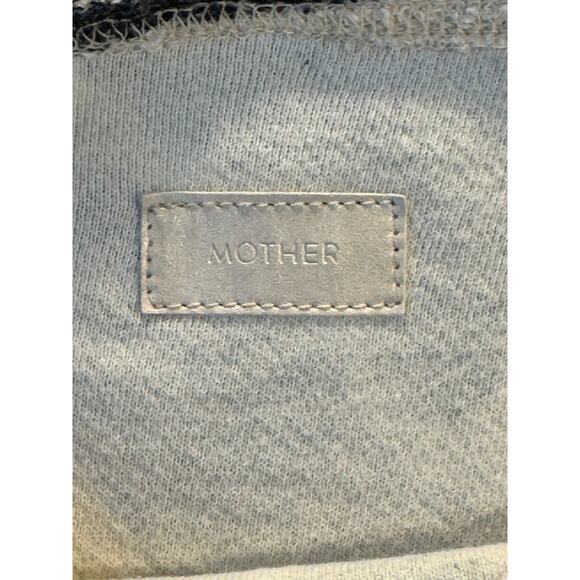 Mother Denim Black White Abstract Sweater Pullover Sweatshirt Cut Medium - Picture 7 of 11